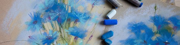 Восковые мелки и акварель