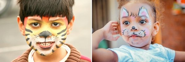 Аквагрим для детей мелками