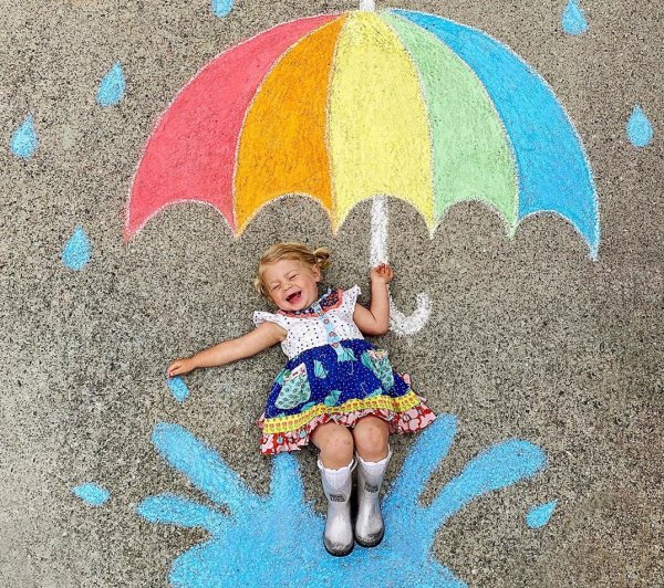 Идеи рисунков на асфальте