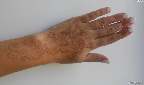 Временное тату до и после