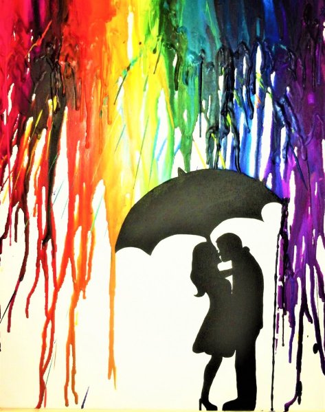 Силуэт краски