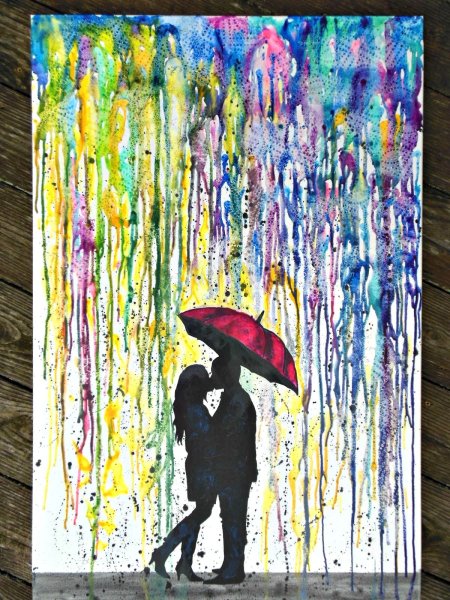 Живопись восковыми мелками