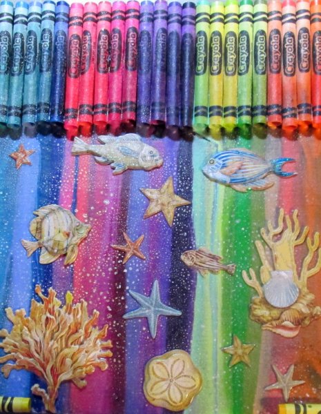 Плавить восковые мелки