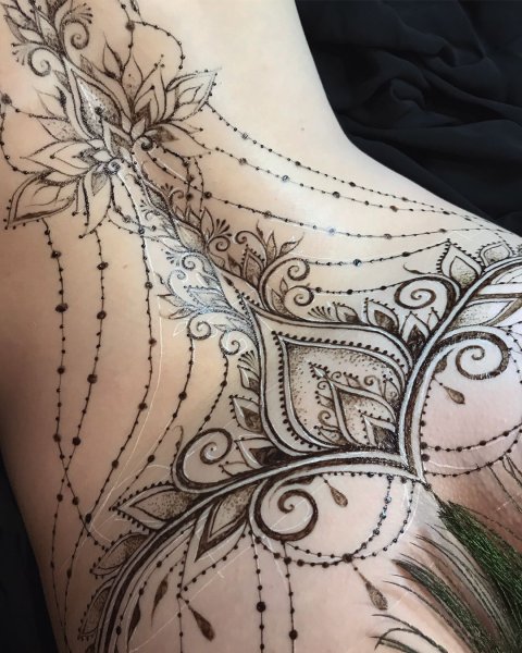 Тату узоры для девушек