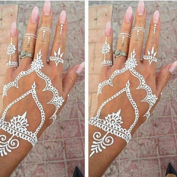 Мехенди на теле через неделю