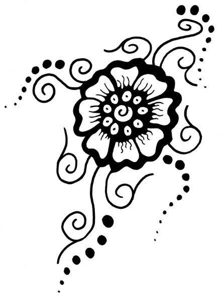 Рисунки хной трафареты