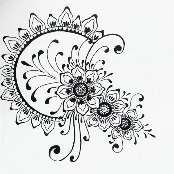 Мехенди эскизы