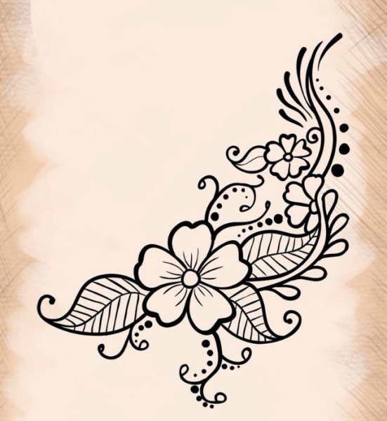 Рисунки хной эскизы