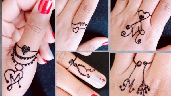 Рисунки хной буква и