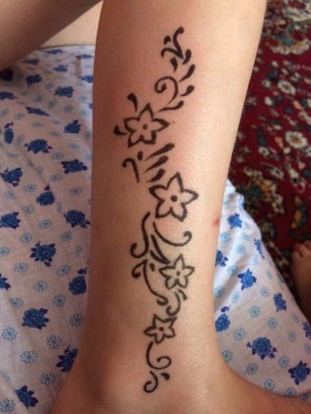 Биотату хной надписи