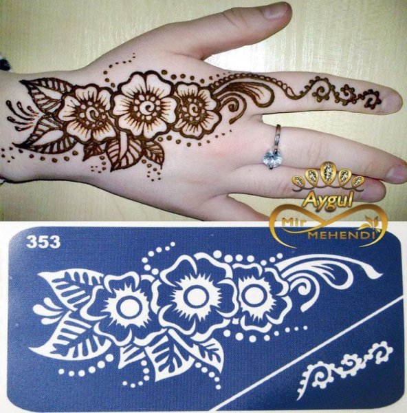 Трафарет для мехенди