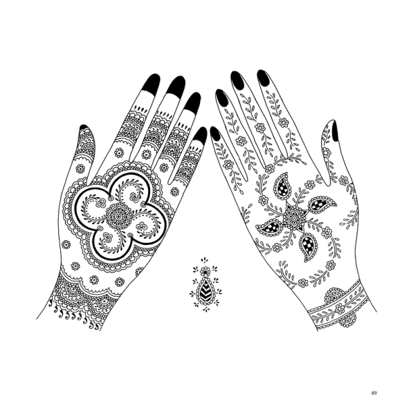 Трафареты для рисования хной на руках