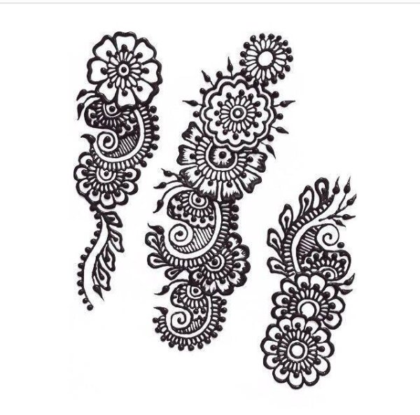 Роспись хной эскизы