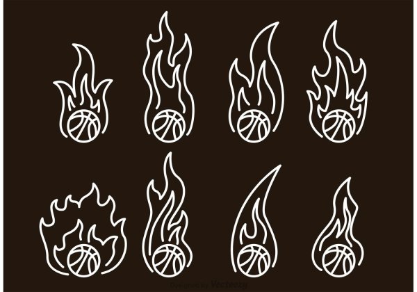Огонь эскиз