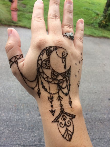 Прикольные тату хной