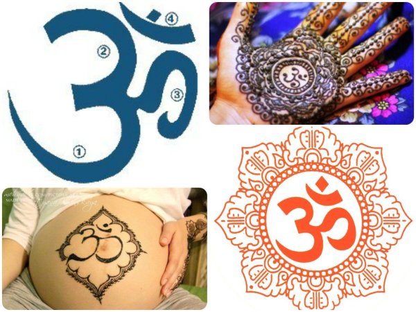 Знак ом мехенди