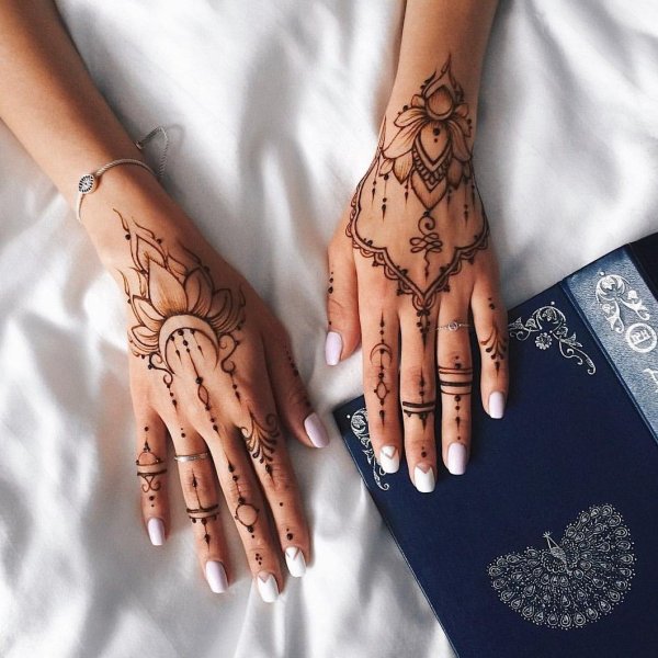 Тату хной на кисти