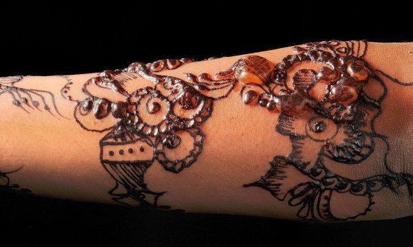 Тату хной через неделю