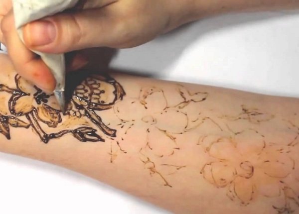 Временные тату из хны