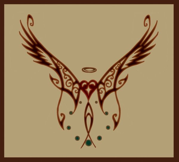 Мехенди Крылья ангела