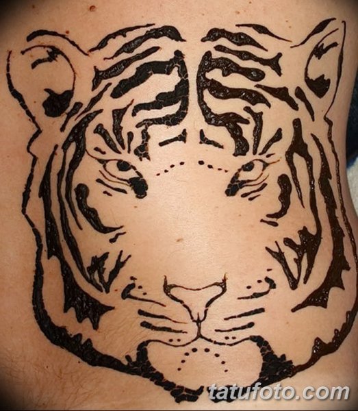 Тату животных хной