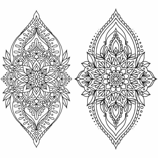 Мандала тату эскиз