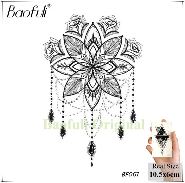 Мандала Лотус тату