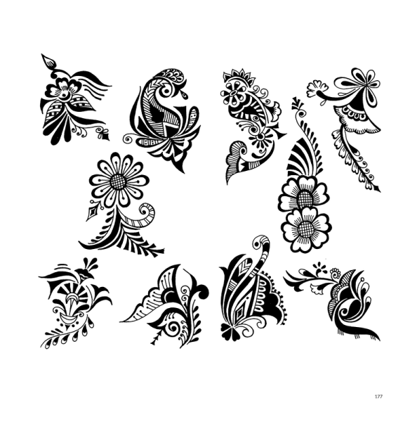 Орнамент хной