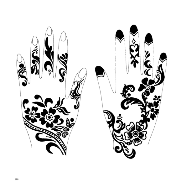 Трафареты для рисования хной на руках