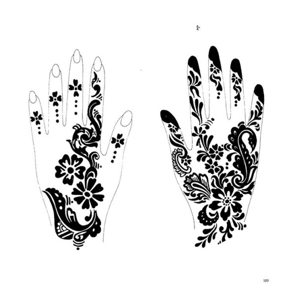 Рисунки хной трафареты