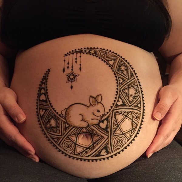 Мехенди для беременных