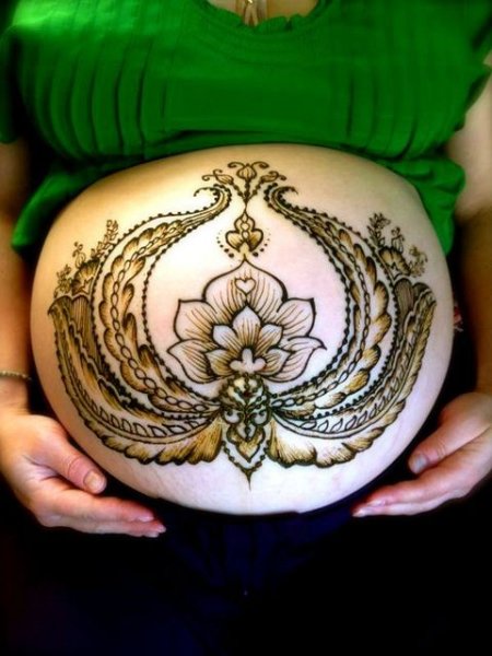 Мехенди для беременных