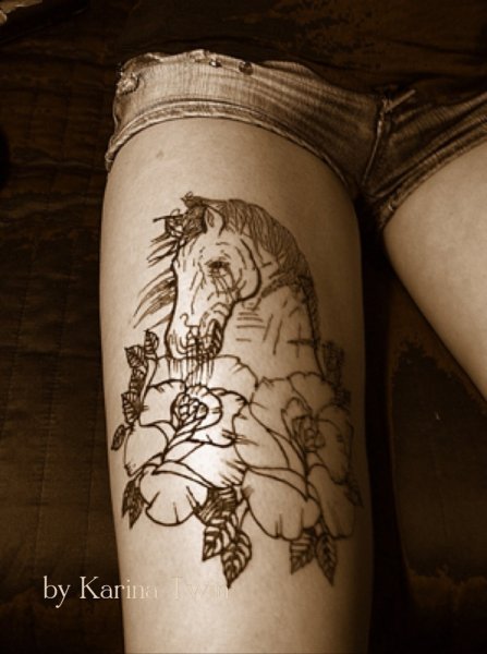 Хна с лошадка