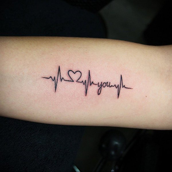 Тату пульс на запястье