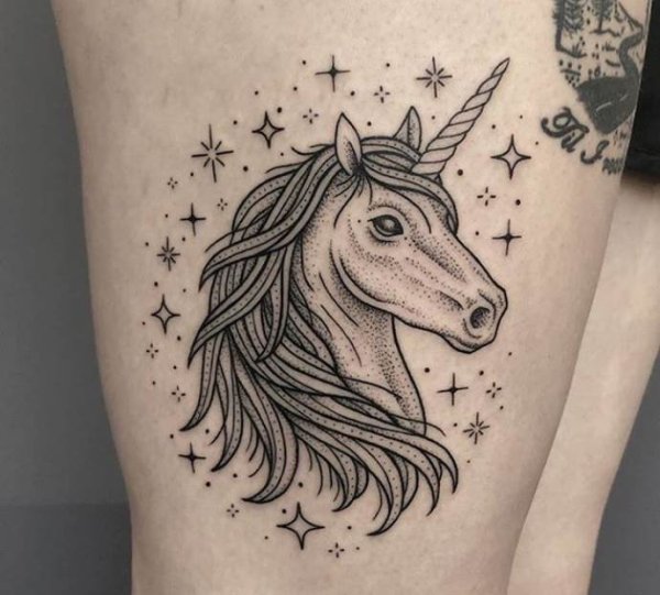 Единорог хной