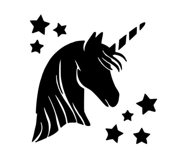 Единорожка силуэт