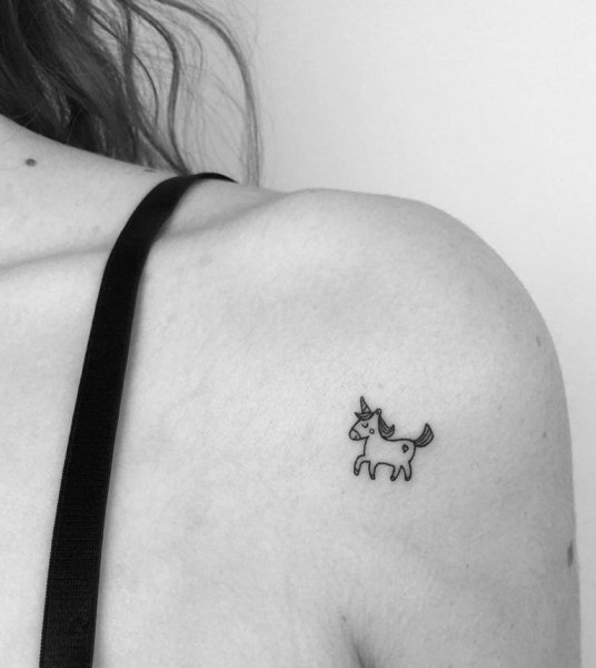 Тату Единорог маленький