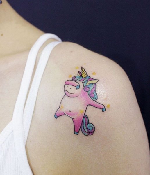 Тату Единорог маленький