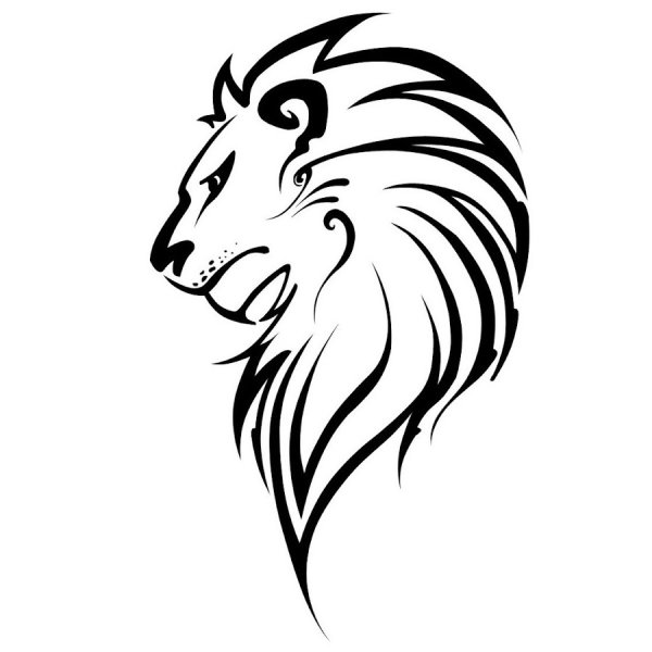 Тату Лев легкий