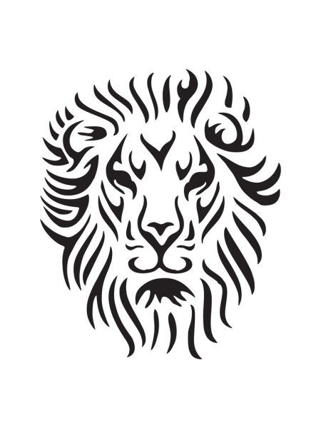 Трафарет Льва