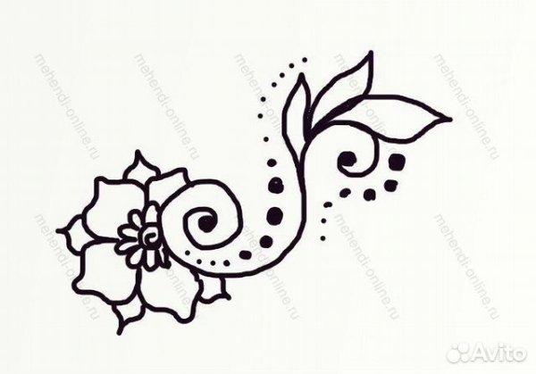 Узоры мехенди для начинающих для срисовки