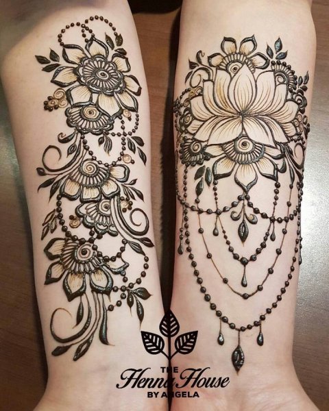 Тату в стиле мехенди