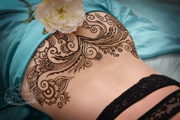 Рисунки хной на теле