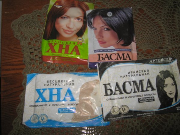 Окрашивание хной и басмой