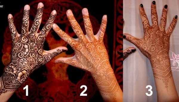 Из хны тату красные