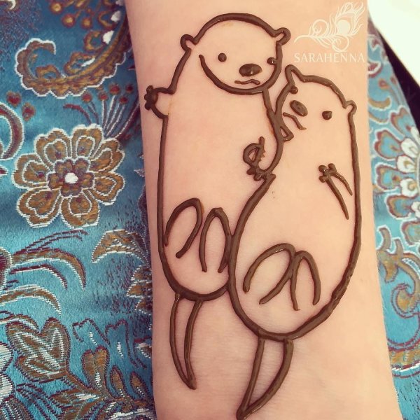 Детские рисунки хной