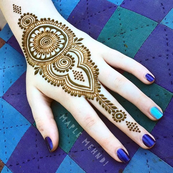 Рисунки хной на руке