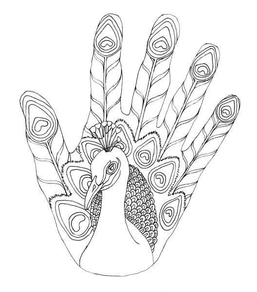 Стилизованная кисть руки