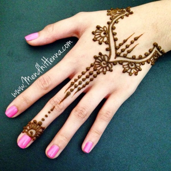 Мехенди на ладони для начинающих