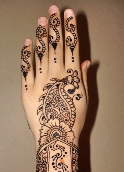 Узоры на руке ручкой